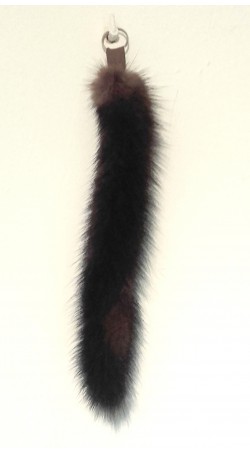 Mink fur tail - Key chain